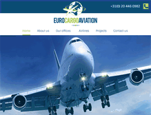 Tablet Screenshot of eurocargoaviation.nl